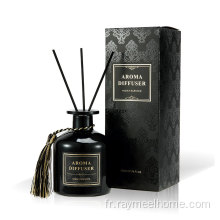 220 ml de bouteille noire Strong parfum Roseau Diffuseur